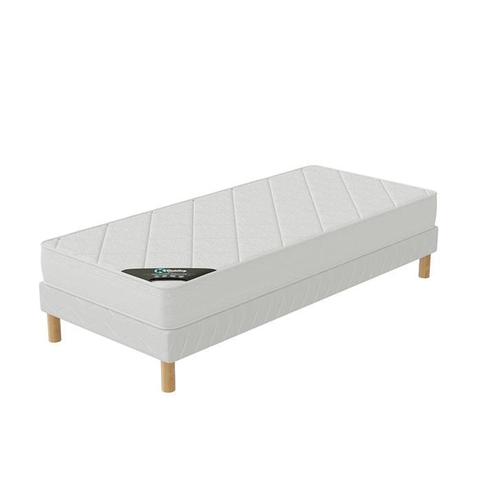 Base de cama + colchón SENSO, 17 cm de alto, 120 x 190 cm.