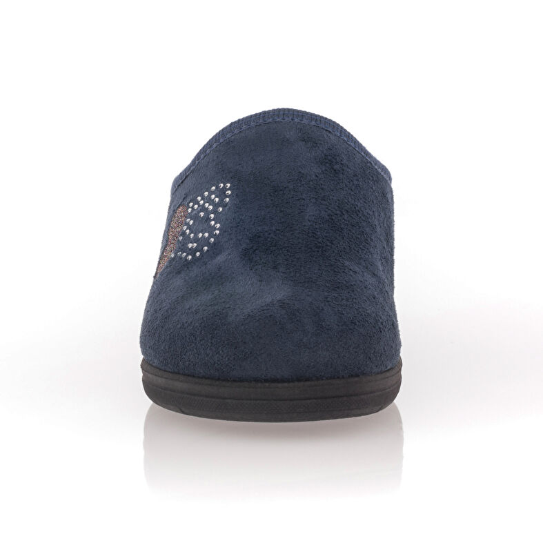 Blaue Damenpantoffeln