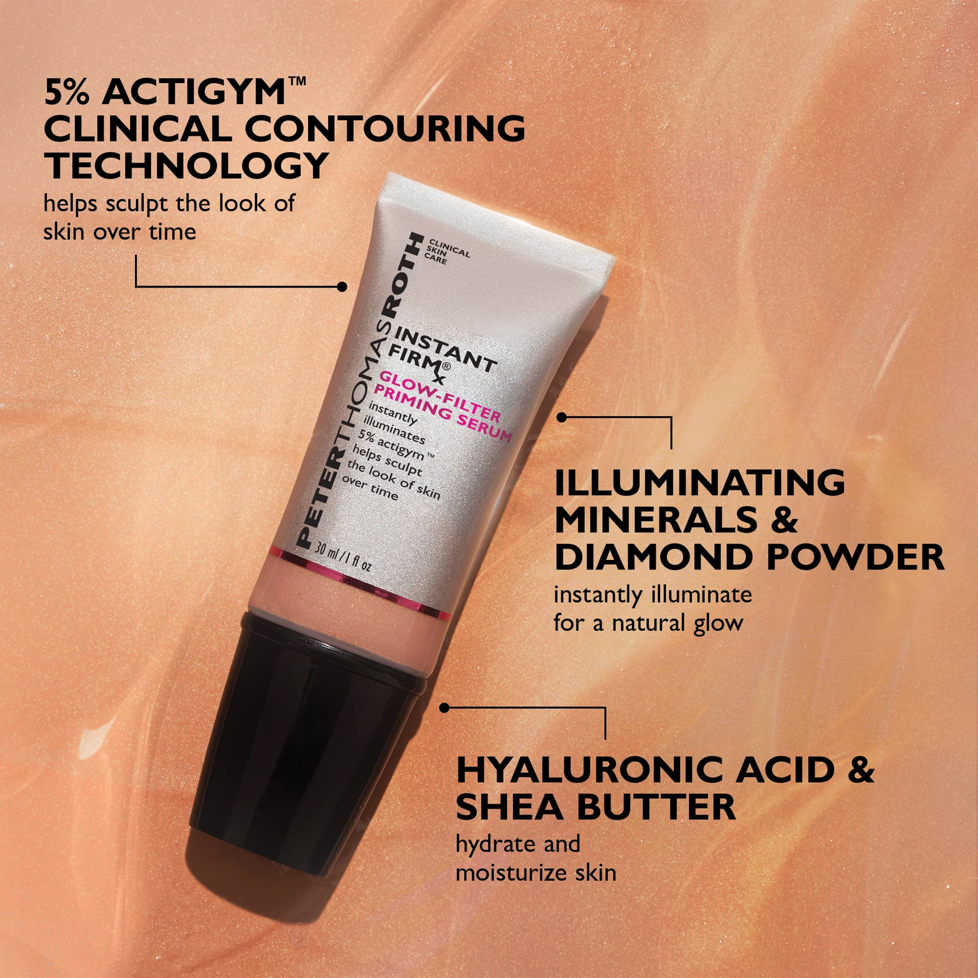 Instant FIRMx® Glow-Filter alapozó szérum 30 ml - Peter Thomas Roth