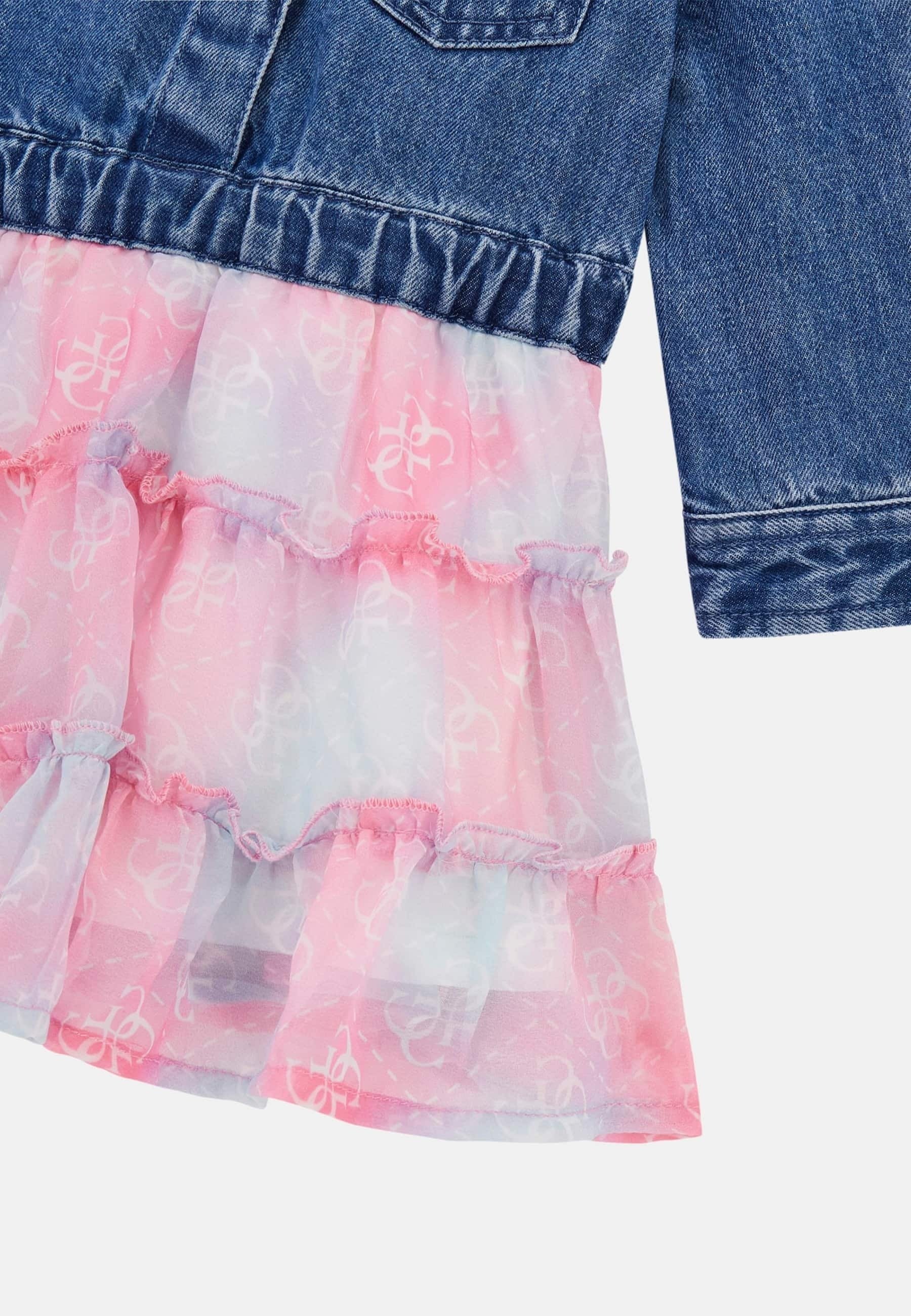 Guess SET - Sukienka jeansowa - błękit nieba