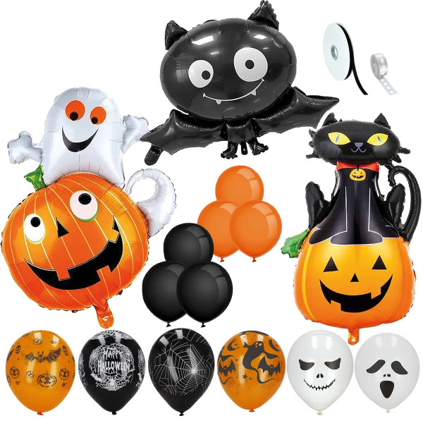 Balony na Halloween zestaw dekoracji 14 el.