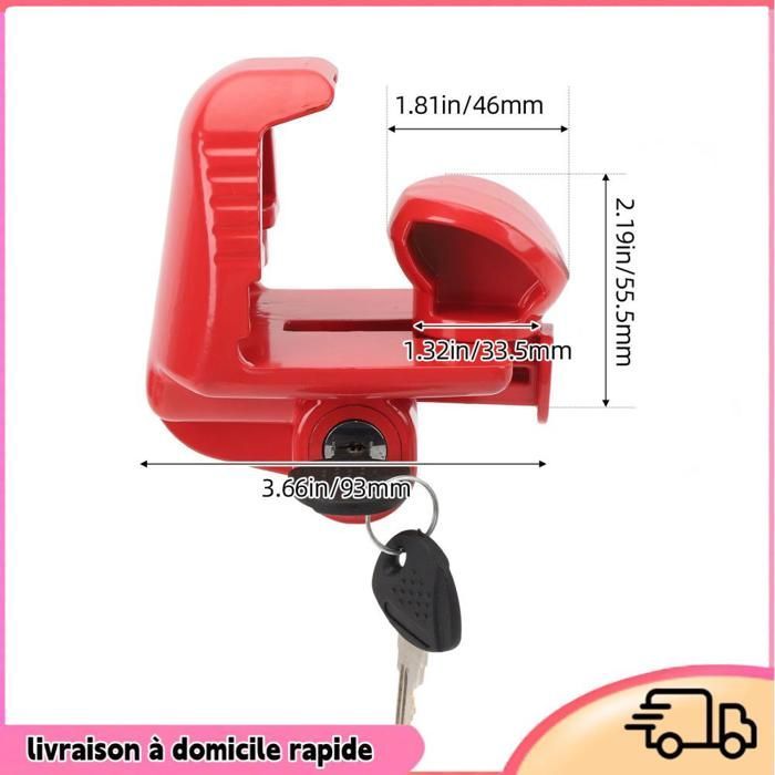 Dilwe Trailer Hitch Lock, Trailer Hitch Lock, RV Coupler Lock, High Boat, Black Red