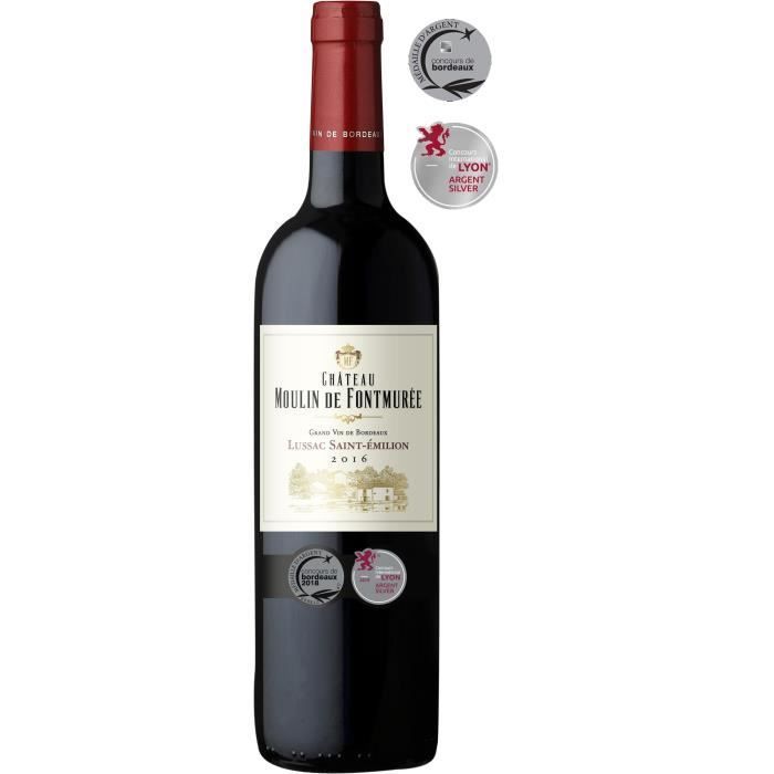 Château Moulin de Fontmurée 2016 Lussac Saint-Emilion - Vino Tinto Burdeos
