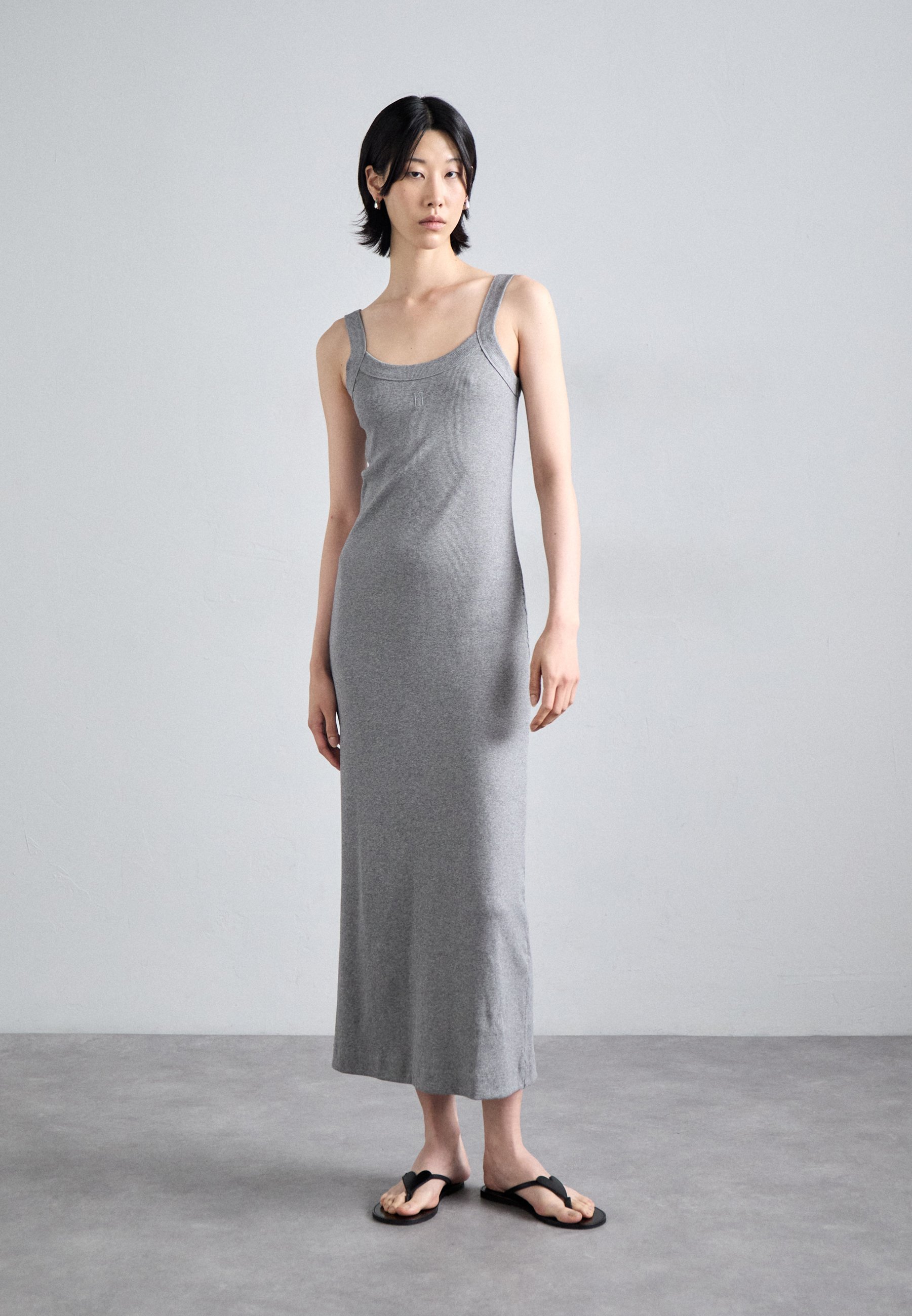 By Malene Birger LIO - Maxi-jurk - grijs gemêleerd