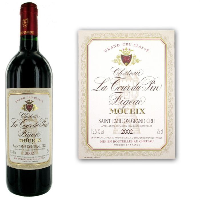 Château Tour du Pin Figeac Moueix 2002 Saint-Emilion Grand Cru Classé - Vino Tinto Burdeos
