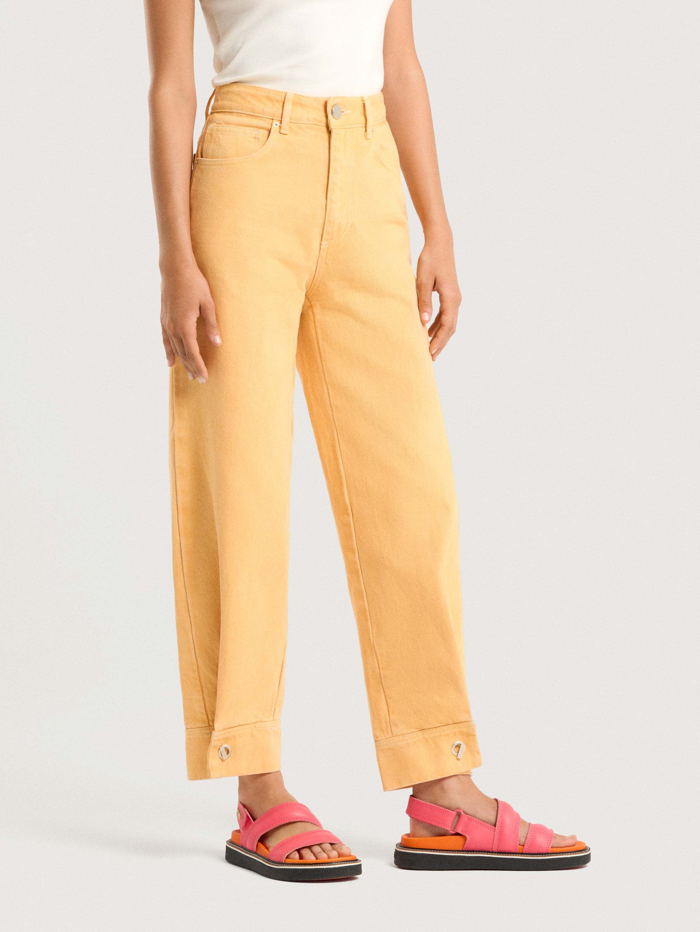 PANTALÓN DENIM AZORES MELOCOTÓN