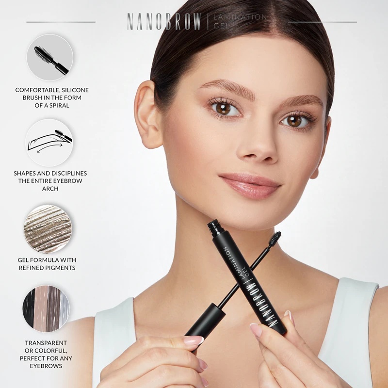 Nanobrow Lamination Gel gel za obrvi