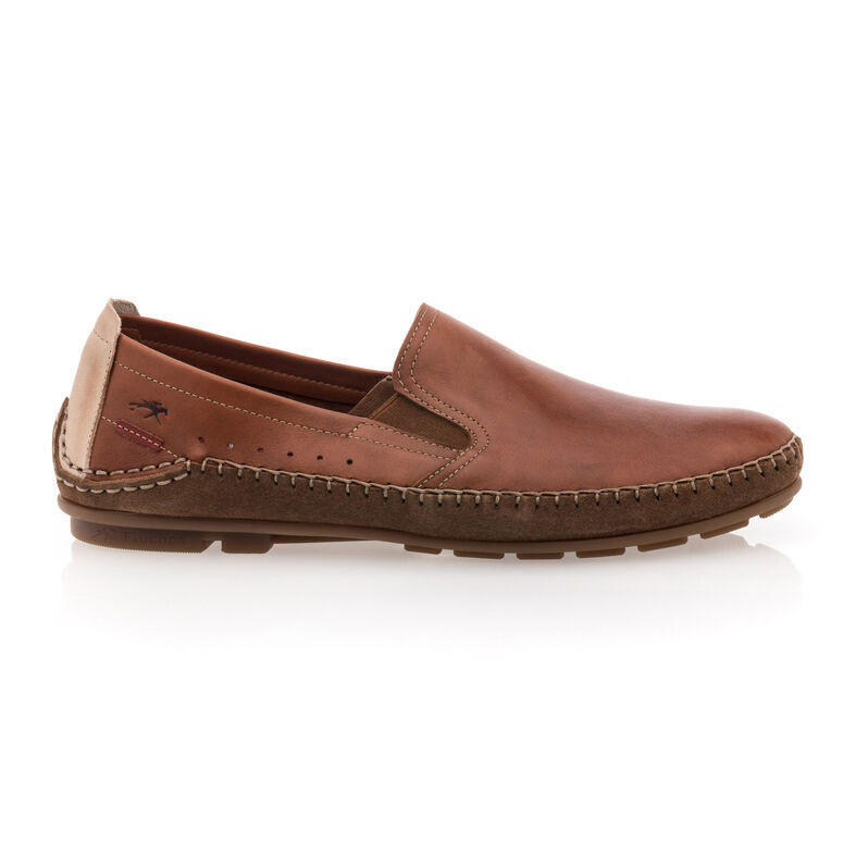 Mocasines/zapatos náuticos marrones para hombre
