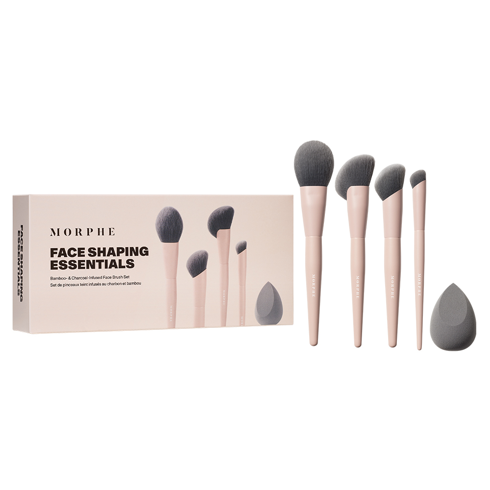 „Shaping Essentials“ bambuko ir anglies prisotintų veido šepetėlių rinkinys – „Morphe“