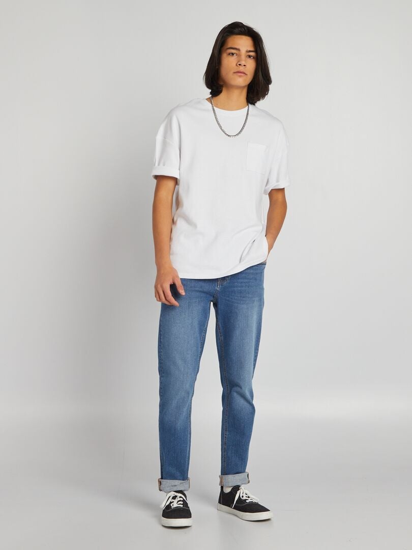 Rechte jeans - BLAUW