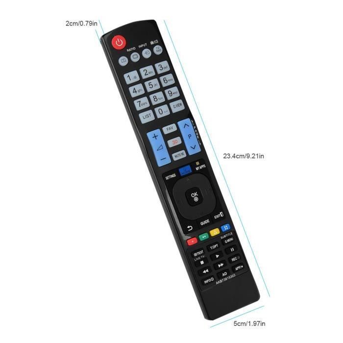 Mando a distancia universal LG AKB73615303 - Bajo consumo de energía - Largo alcance - Diseño ergonómico