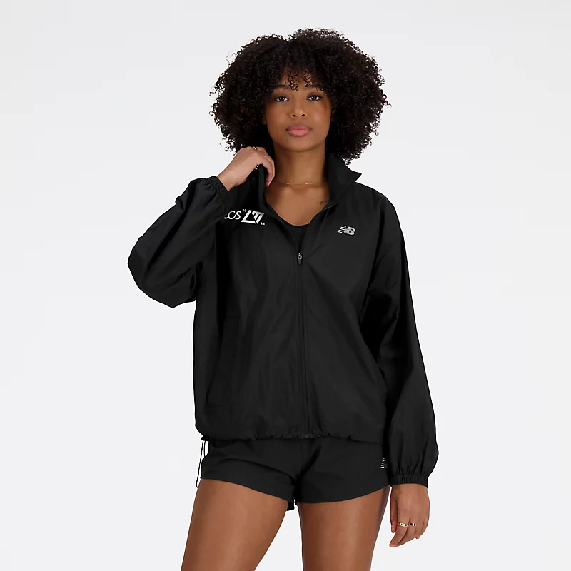 Damska kurtka sportowa Chaqueta tejida NB London Edition – CZARNA
