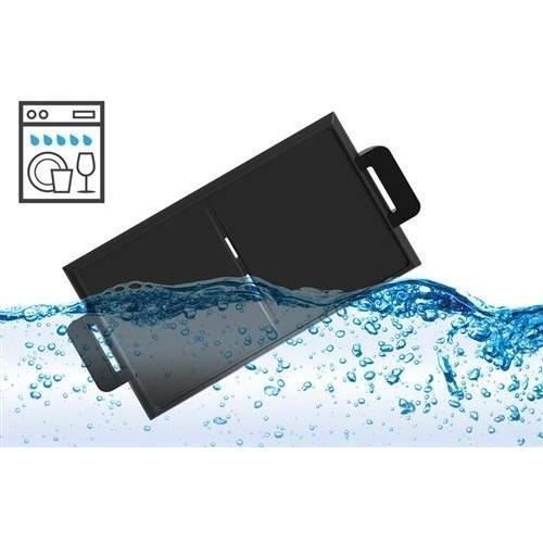 Plancha - RIVIERA & BAR - QPL665 - 2300 W - 2 zonas de cocción - 50 x 30 cm - Acero inoxidable