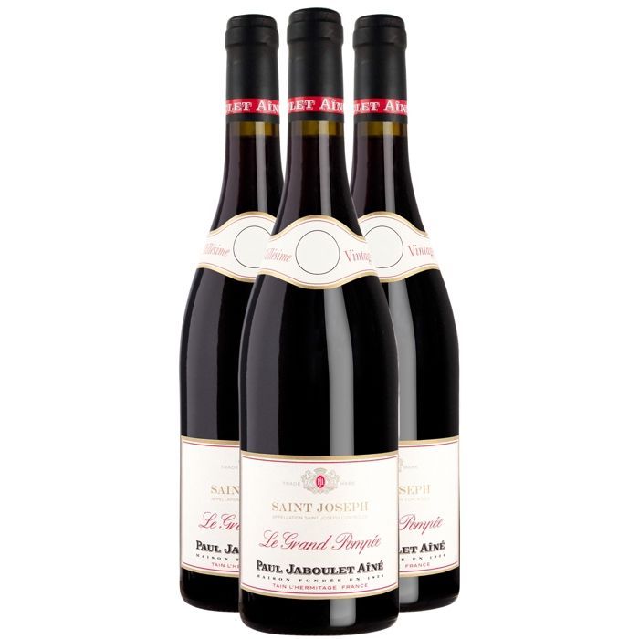 Paul Jaboulet Ainé Saint-Joseph Le Grand Pompée 2023 - Vino rosso della Valle del Rodano (3x75cl)