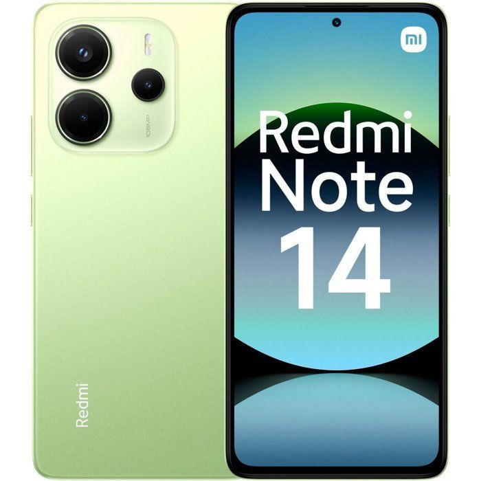 Smartphone Xiaomi Redmi Note 14 de 256 GB verde (versión francesa) + Auriculares inalámbricos Xiaomi Redmi Buds 4 Lite (negros)