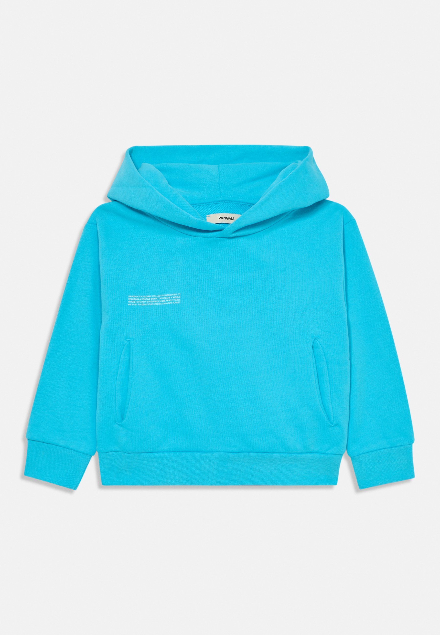 Sweat à capuche unisexe PANGAIA KIDS mi-lourd - Turquoise océan