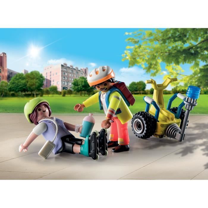 PLAYMOBIL 71257 First Responder with Segway, City Action, First Responders, Starter Pack, Ages 4+