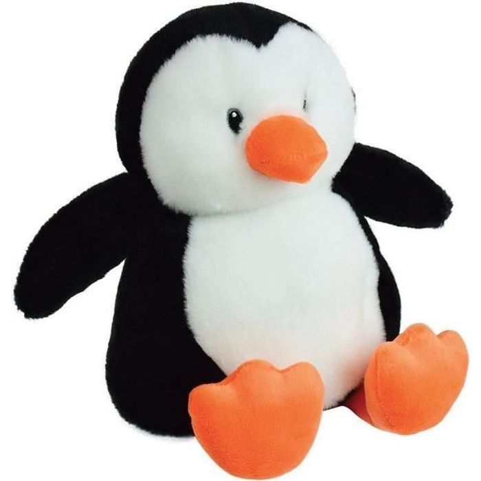 JEMINI Penguin -pehmoinen kuumavesipullo - Mikronkestävä, täytetty mikrosavehelmillä, noin 19 cm