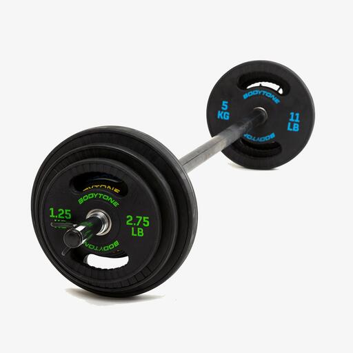 Set Pump Barra + Discos 17kg Bodytone