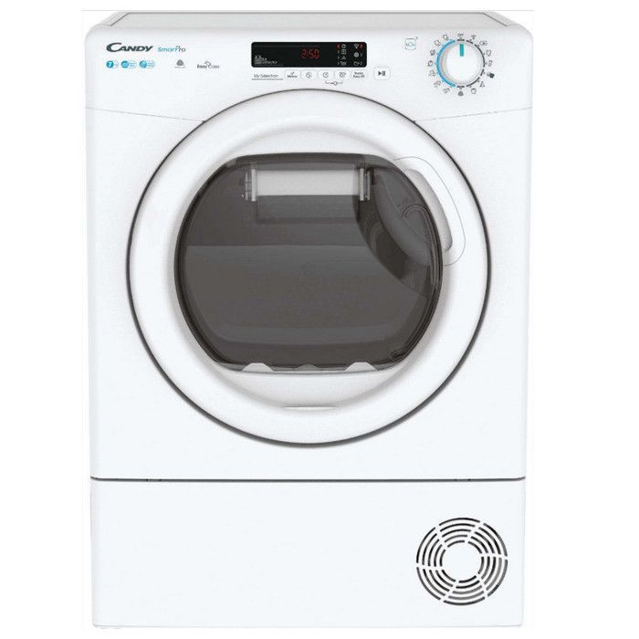 Sèche-Linge Frontal à Condensation CANDY CSO4H7A2DES - Blanc - 7 kg - Départ différé - Wi-Fi
