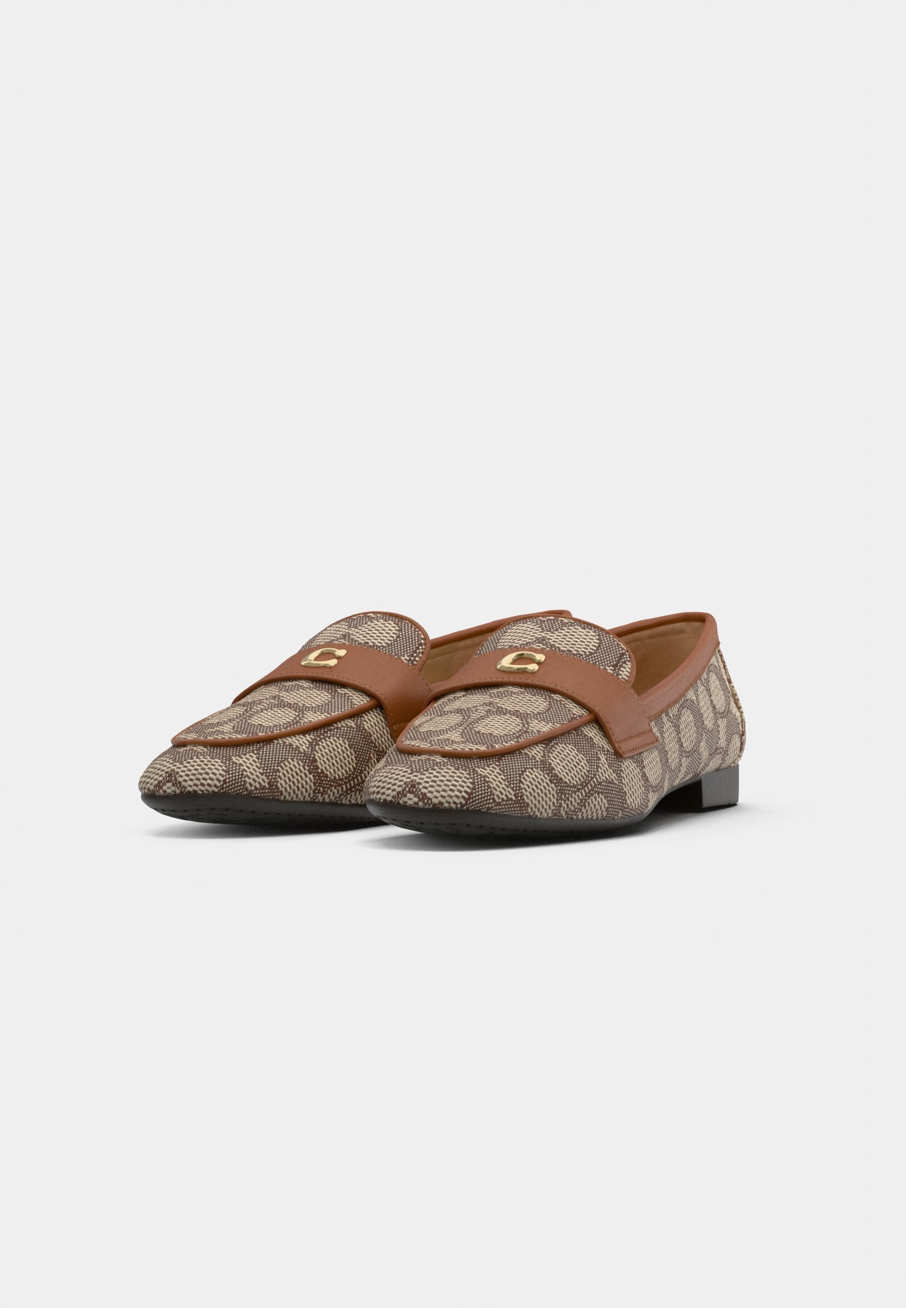 COACH SCULPTED C SIGNATURE LOAFER - Slipper - Kakao/Bernstein