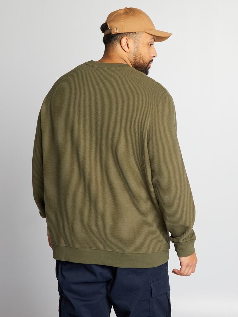 Sudadera de punto otomana - CAQUI