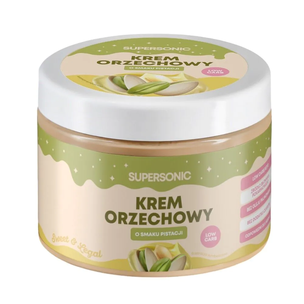 Supersonic Krem orzechowy o smaku pistacji (low-carb)