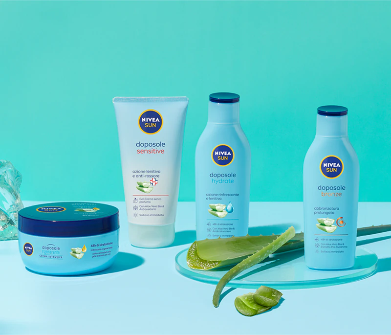 NIVEA SUN After Sun & Bronze after-sun lotion die je bruine teint langer behoudt.