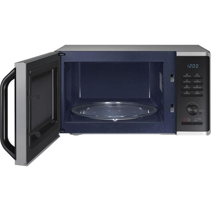 Solo magnetron - SAMSUNG - MS23K3555ES - Roestvrij staal - 23 liter - Elektronische bediening + draaiknop - Warmhoudfunctie