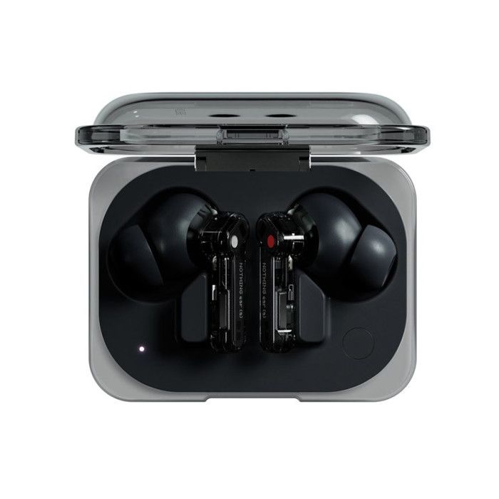 Fones de ouvido sem fio Nothing Ear (a) Bluetooth com cancelamento de ruído ativo, pretos
