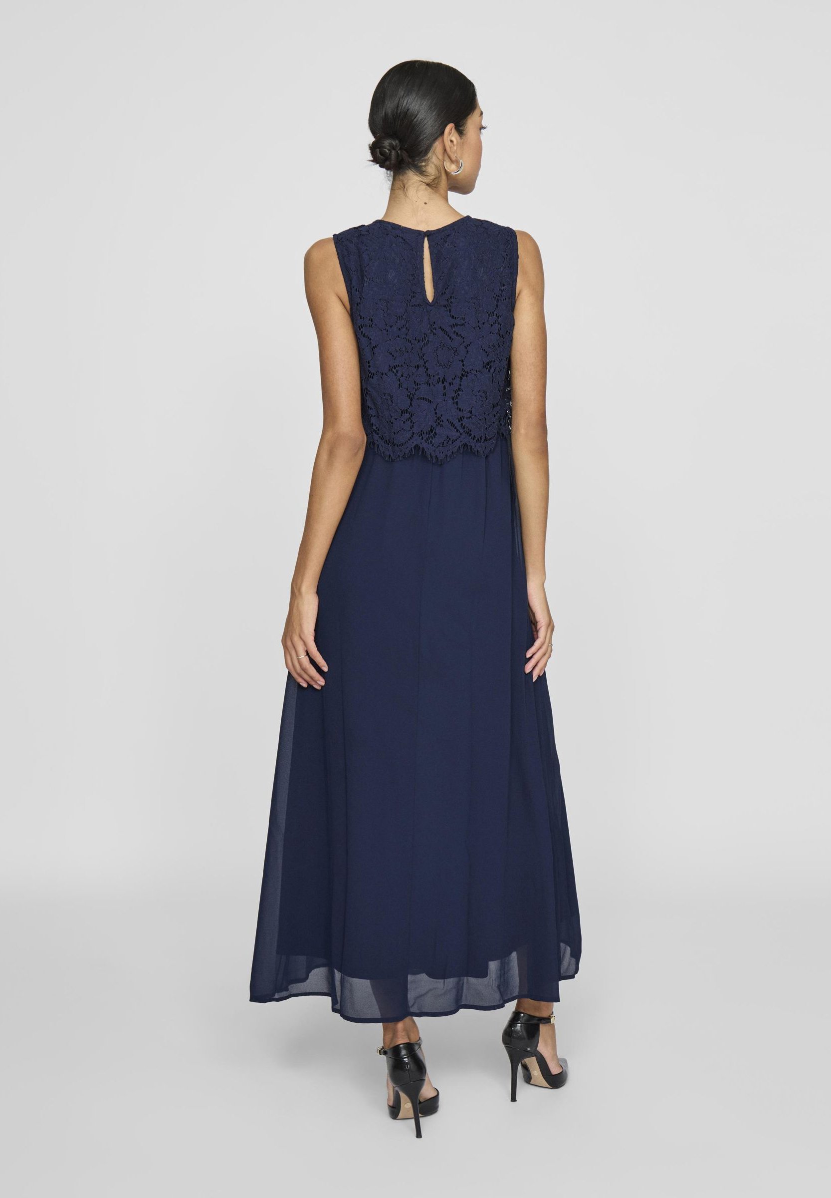 VILA VIMILINA JURK - Maxi-jurk - marineblauwe blazer