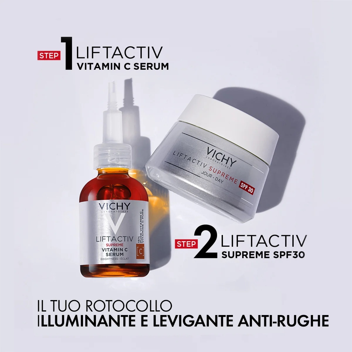 VICHY Liftactiv Supreme Serum mit Vitamin C 20 ml – revitalisierend und antioxidativ