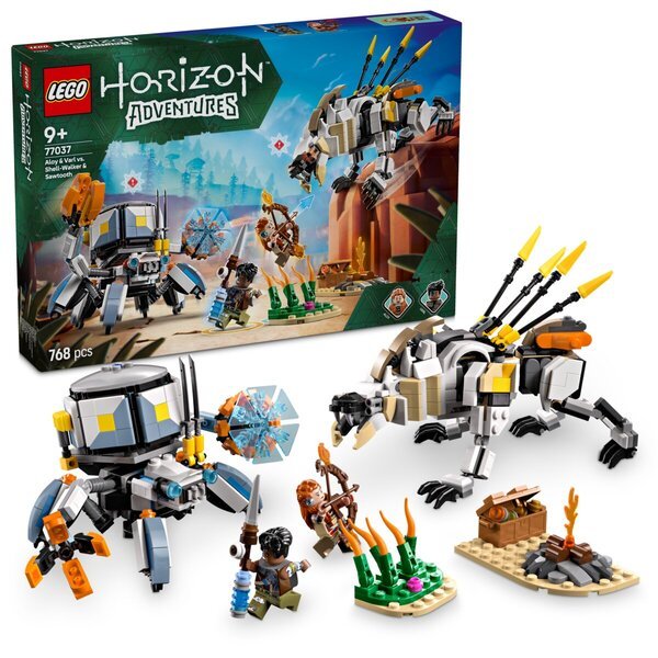 LEGO Horizon Adventures 77037 Aloy i Varl protiv Shell-Walkera i Sawtootha