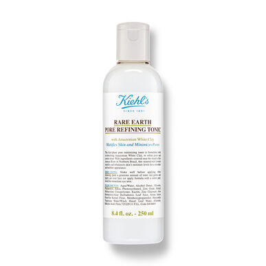 Kiehl's Rare Earth Pore Refining Tonic, kaksifaasinen savikasvovesi sekaiholle ja rasvoittuvalle iholle, 250 ml