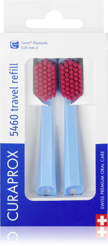 Curaprox Travel Set 2 kusy náhradních hlavic