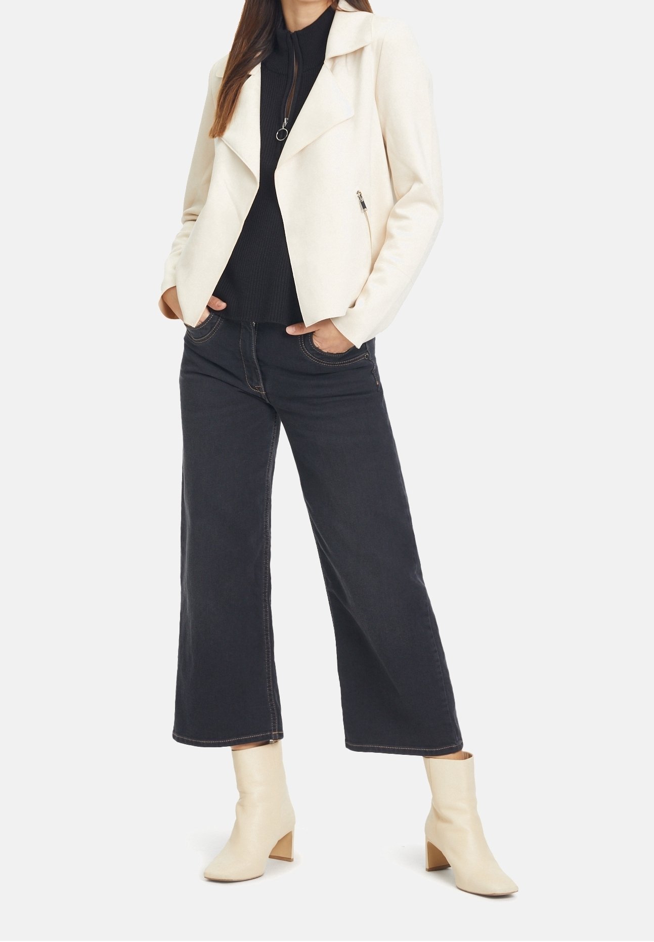 Blazer à motif dessin animé - beige