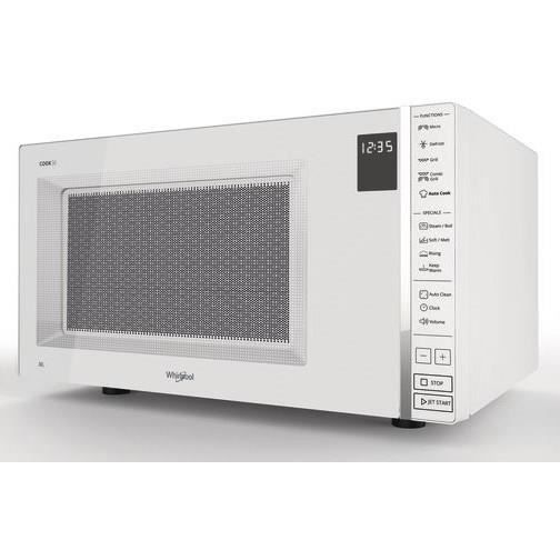 Horno microondas independiente Whirlpool MWP304W con grill y vapor - COOK30 - Blanco - 30 L