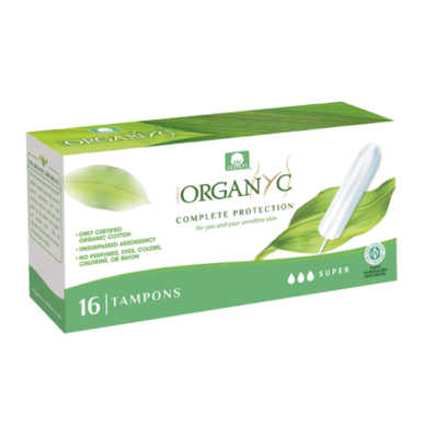 Tampony Organyc Super Moderate Flow 16 sztuk 16 sztuk
