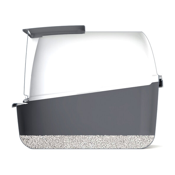 Jumbo cat litter box with roof