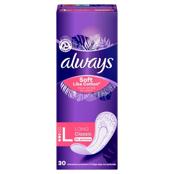 Veliki dnevni vložki Always Soft Like Cotton<br>30 kosov