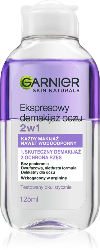 „Garnier Skin Naturals“ micelinis vanduo 3 viename – stiprinamasis 2 viename akių makiažo valiklis.