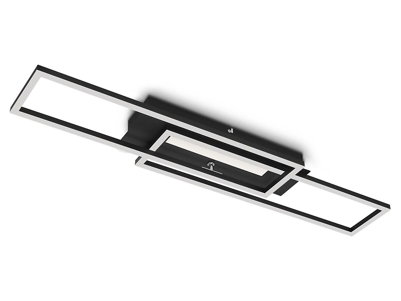 Lampa sufitowa Frame Mid Led 2-punktowa metalowa czarna