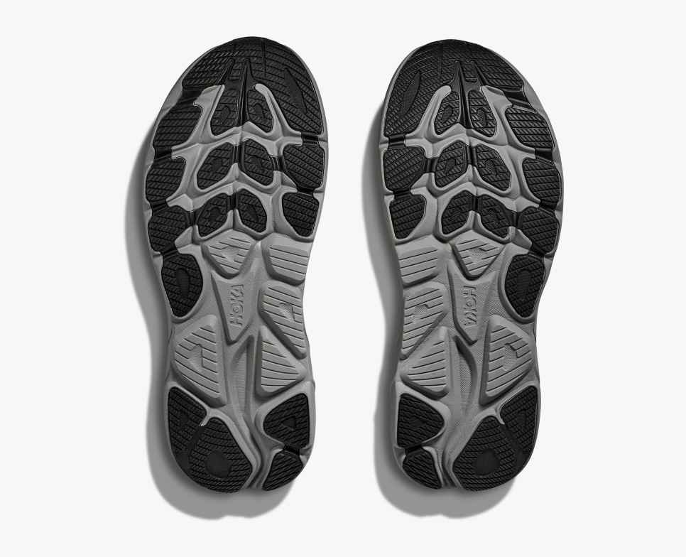 HOKA Clifton 10 Negro/Gris Galáctico