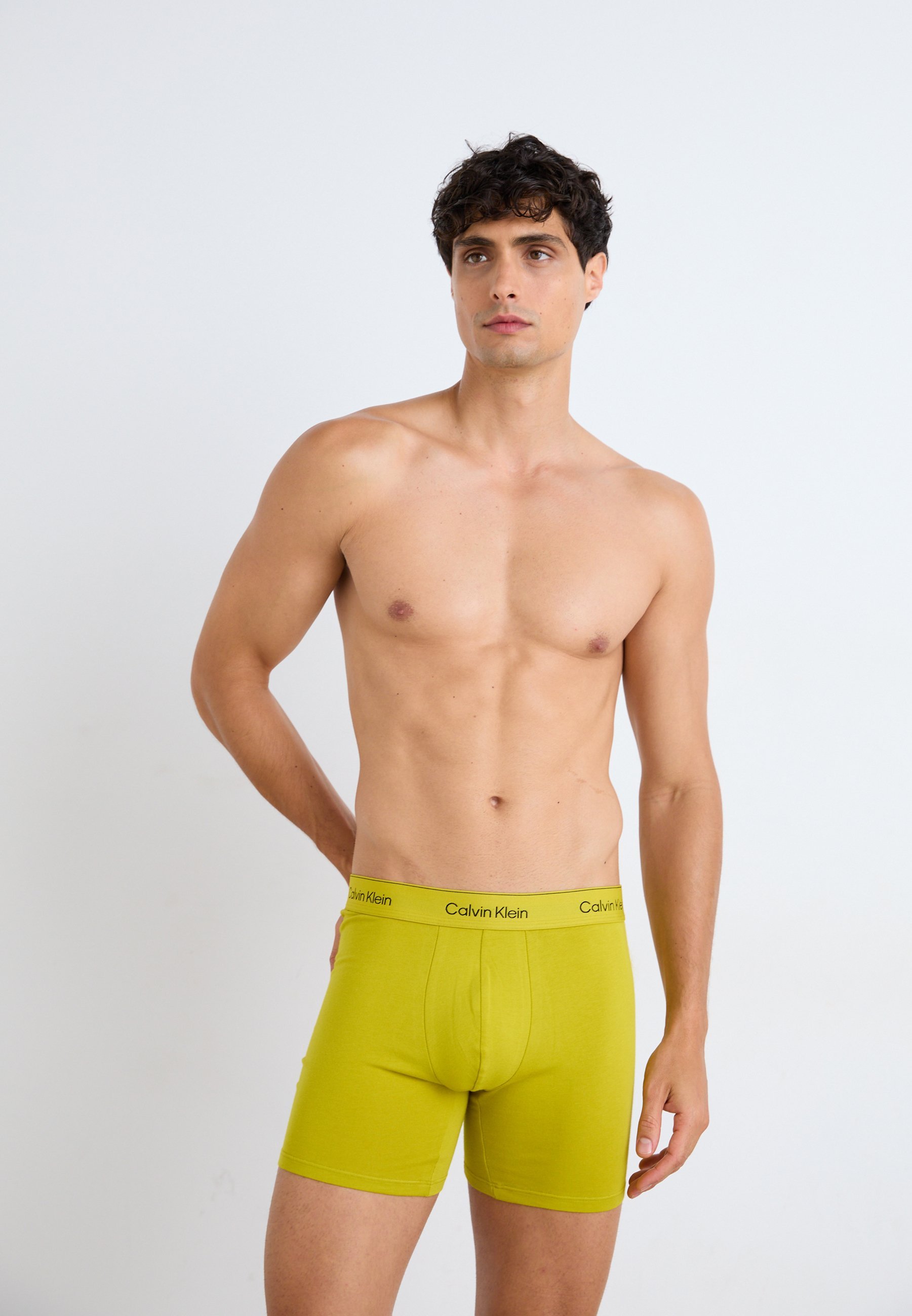 Calvin Klein Underwear BOXER BRIEF 3 PACK ICON COTTON STRETCH - Pantaloni - capri rose, grey heather, antq moss
