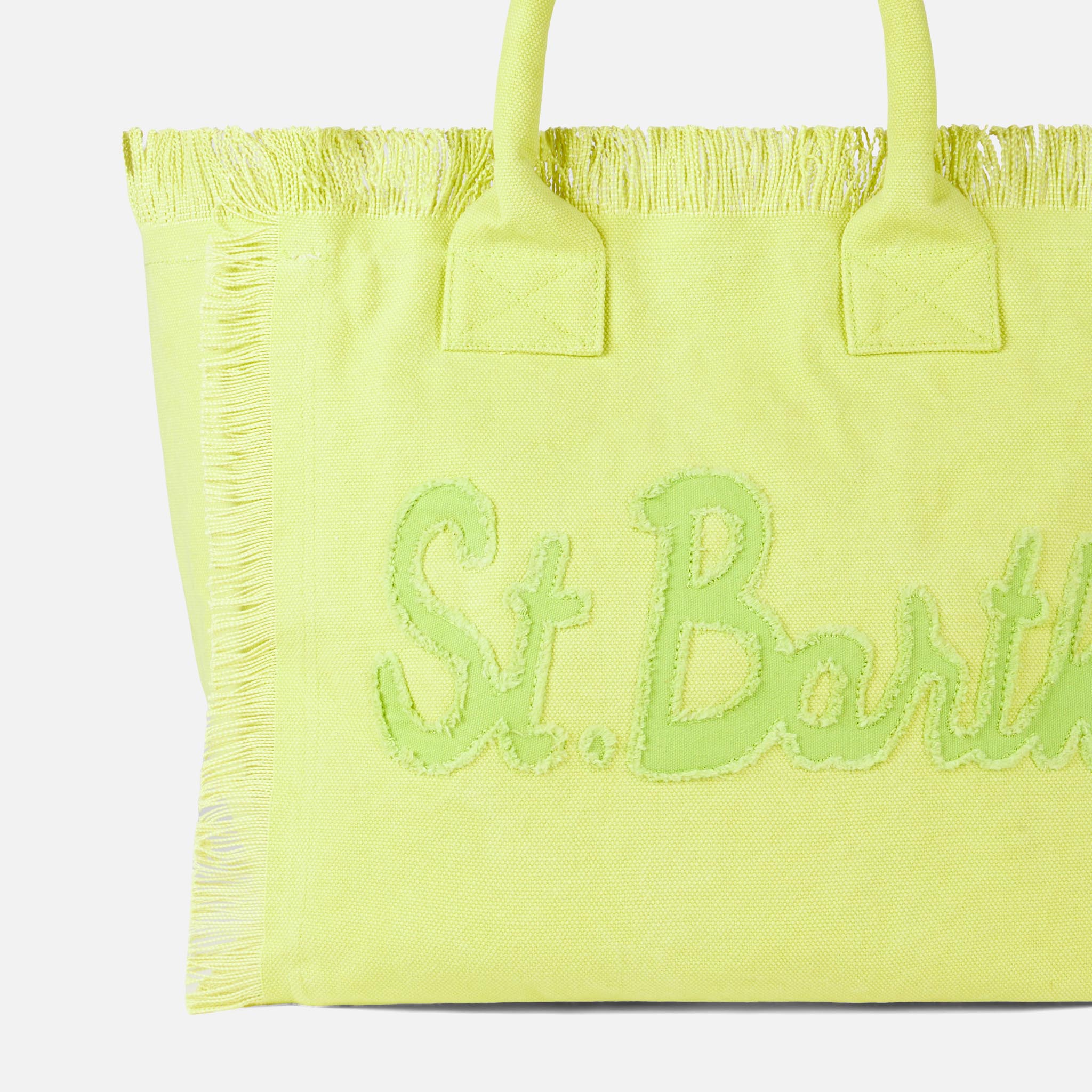 Hellgrüne Kosmetiktasche aus Canvas