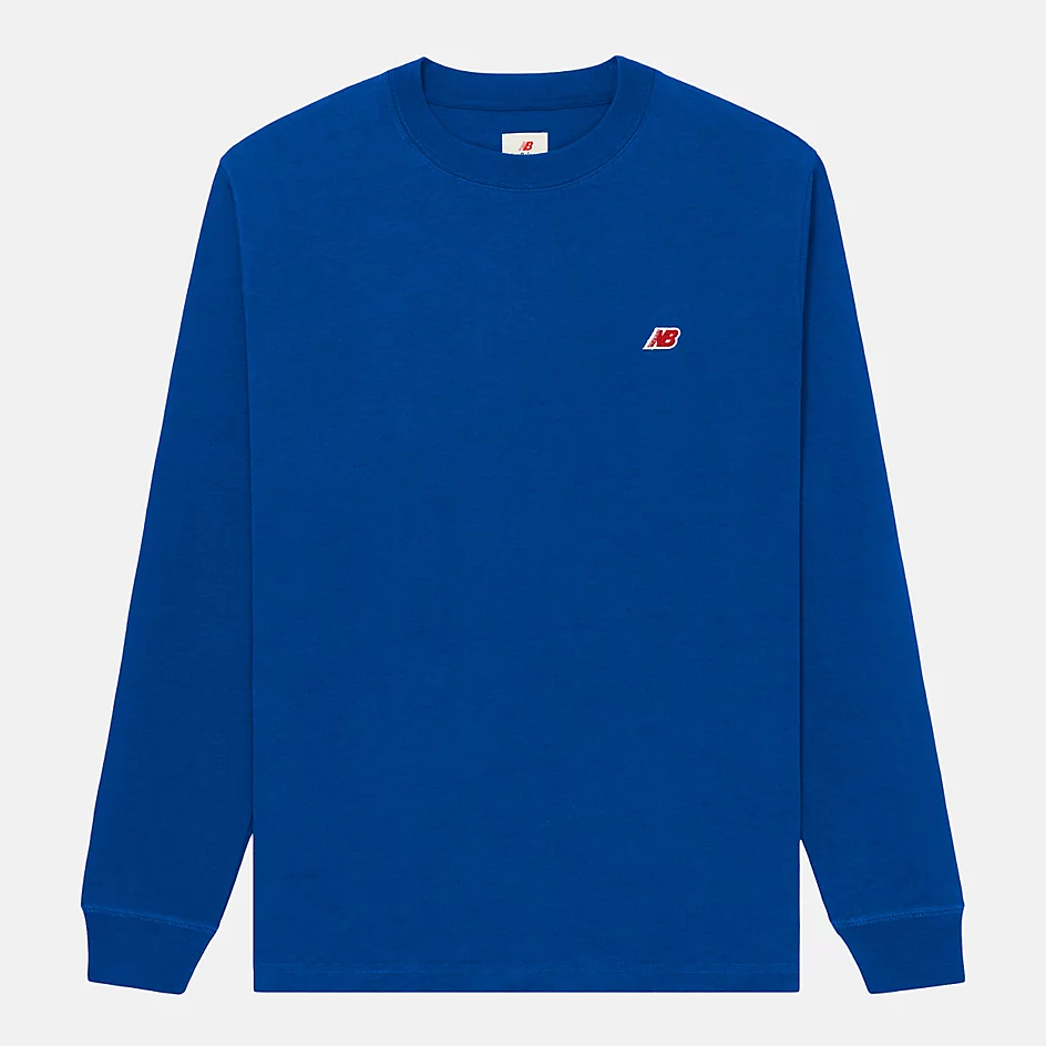 Herren-Langarmshirt, hergestellt in den USA, Core - TEAM ROYAL