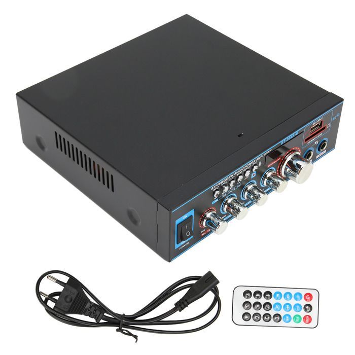 Garosa Mini BT digitale versterker, EU-stekker, 2 kanalen, volumeregeling, projectorgeluid, 220V