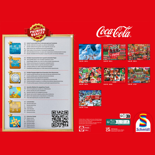 Puzzle Caminhão de Natal Coca Cola®, 1.000 peças