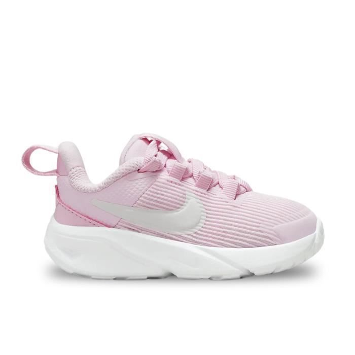 Chaussures pour Bébé et Petit enfant - NIKE - Star Runner 4 - Rose - Lacets - Fille