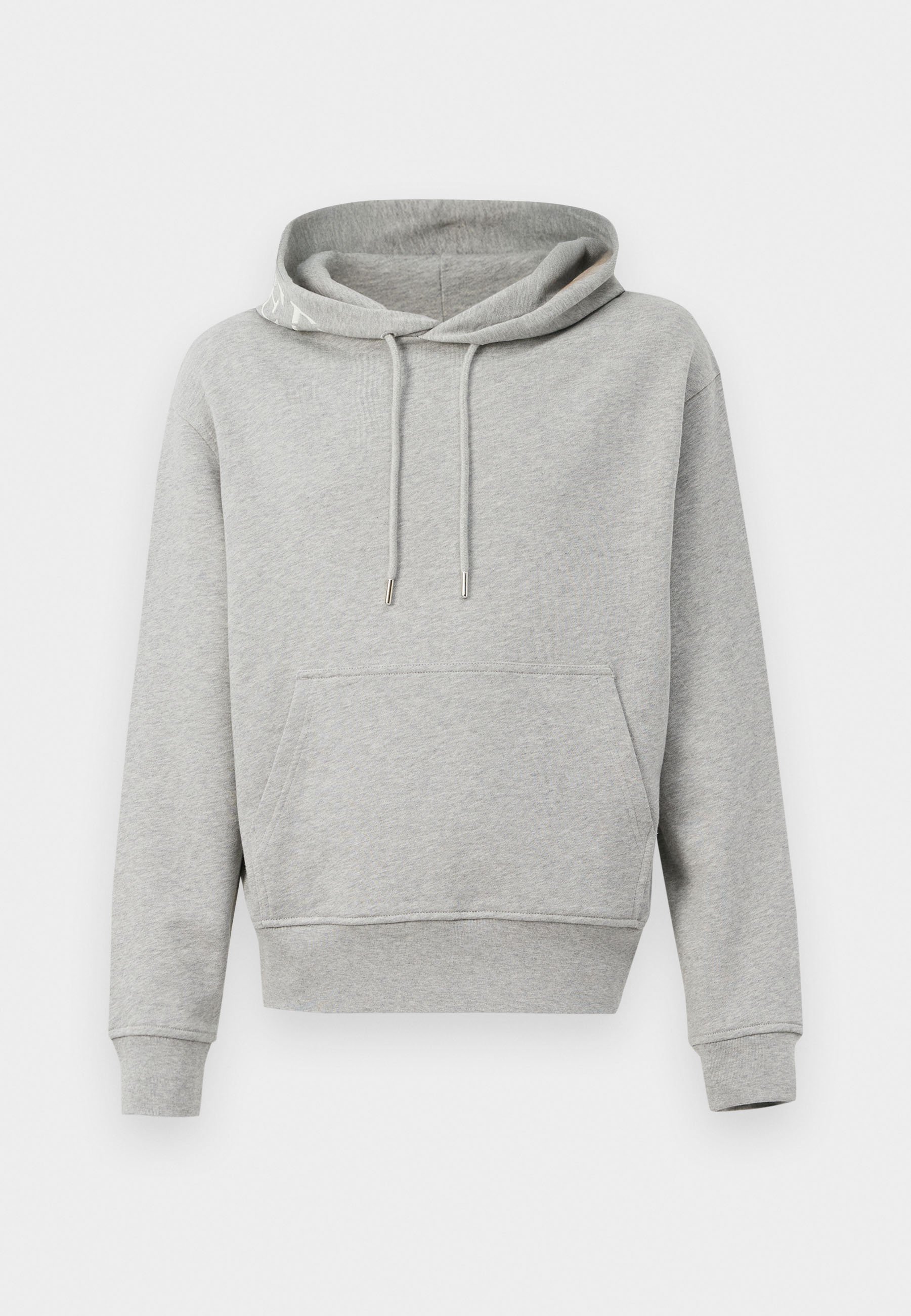 SWEAT À CAPUCHE BRODÉ FERMÉ - Sweat-shirt - gris clair chiné